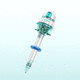 laparoscopic trocar / with insufflation tap / with balloon / with sleeve