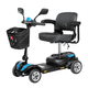 electric mobility scooter / 4-wheel / two-seater / with basket