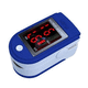 fingertip pulse oximeter / medical / blue / black