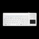 medical keyboard with touchpad / with numeric keypad / silicone / washable