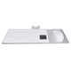 keyboard with touchpad / silicone / aluminum / disinfectable