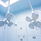 ceiling-mounted surgical light / LED / veterinary / dental