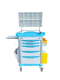 anesthesia trolley / aluminum / metal / plastic