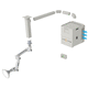 dental clinic aerosol aspirator / mobile / with filtration system