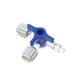 infusion connector with stopcock / T