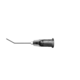 intravitreous injection cannula / curved / disposable