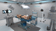 immersive virtual reality platform / for surgery / nursing care / for medical training