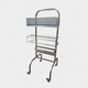 medical trolley / cleaning / stainless steel / with containers