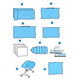 delivery medical kit / disposable / sterile / with cleansing towel