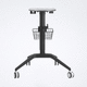 equipment trolley / storage / with basket / mobile