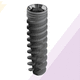 cylindro-conical dental implant / titanium / hexagonal / tapered