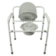 commode chair with armrests / with bucket / bariatric / height-adjustable
