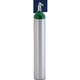 aluminum medical gas cylinder / green / silver-colored