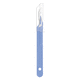 plastic handle scalpel / interchangeable blade / safety