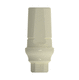 conical implant abutment / PEEK / hexagonal / straight