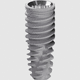 tapered dental implant / internal hexagon / screw / short