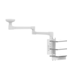 medical supply pendant / ceiling-mounted / single-arm / with shelves
