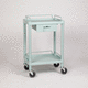 medical cart / 1-drawer / 2-shelf / for humans