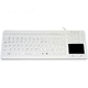 medical keyboard with touchpad / silicone / washable / waterproof