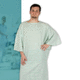 unisex patient gown / polyester / cotton / green