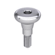 cylindro-conical healing abutment / titanium / internal / anatomical