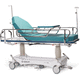 transport stretcher / folding / on casters / stainless steel