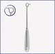 ENT curette / autoclavable / stainless steel