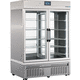 laboratory refrigerator / pass-through / 2 doors / with glass door