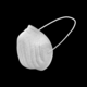white respirator mask / disposable / breathable