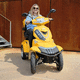 electric mobility scooter / 4-wheel / with case