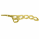 clavicle compression plate / locking / titanium