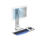 folding support arm / height-adjustable / swivel / for monitors