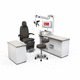 ENT workstation / with chair / with shelves / compact