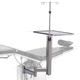 table-mounted IV pole / 2-hook / for operating tables