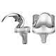 total knee prosthesis / fixed-bearing / cemented / left