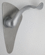 buildings open to the public handle / hospital door / aluminum / antibacterial