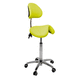 healthcare facility stool / tilting / on casters / with backrest