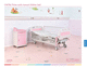 hospital bed / manual / pediatric / height-adjustable