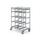sterilization container trolley / infection control / logistics / stainless steel