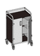 medical trolley / treatment / anodized aluminum / with shelf