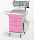 hospital trolley / emergency / for instruments / equipment