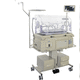 infant incubator on casters / height-adjustable / foot-operated / with monitor