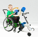 arm and leg pedal exerciser / seated / child's