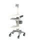 medical trolley / for ultrasound systems / transport / stainless steel