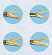laparoscopic scissors / for humans / straight / monopolar