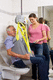 electric patient lift / ceiling-mounted / portable / adult