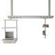 ceiling-mounted supply beam system / intensive care / with shelves