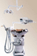ambidextrous dental unit / compact / with adjustable headrest / with monitor