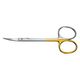 dental surgery scissors / for humans / tungsten carbide / curved