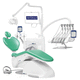 dental unit with adjustable headrest / with monitor / with hygiene system / with delivery system